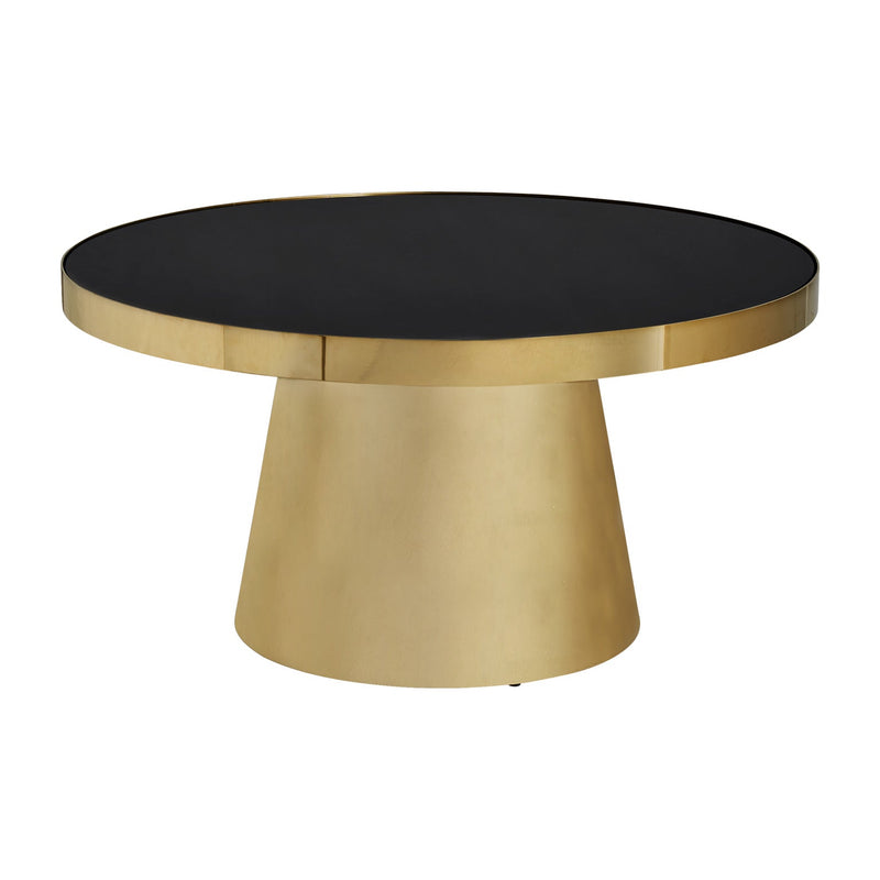 Mesa De Centro Aigen en Color Oro/Negro - Mesas Auxiliares - Granada Maison