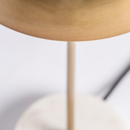 Table Lamp in White/Gold Colour