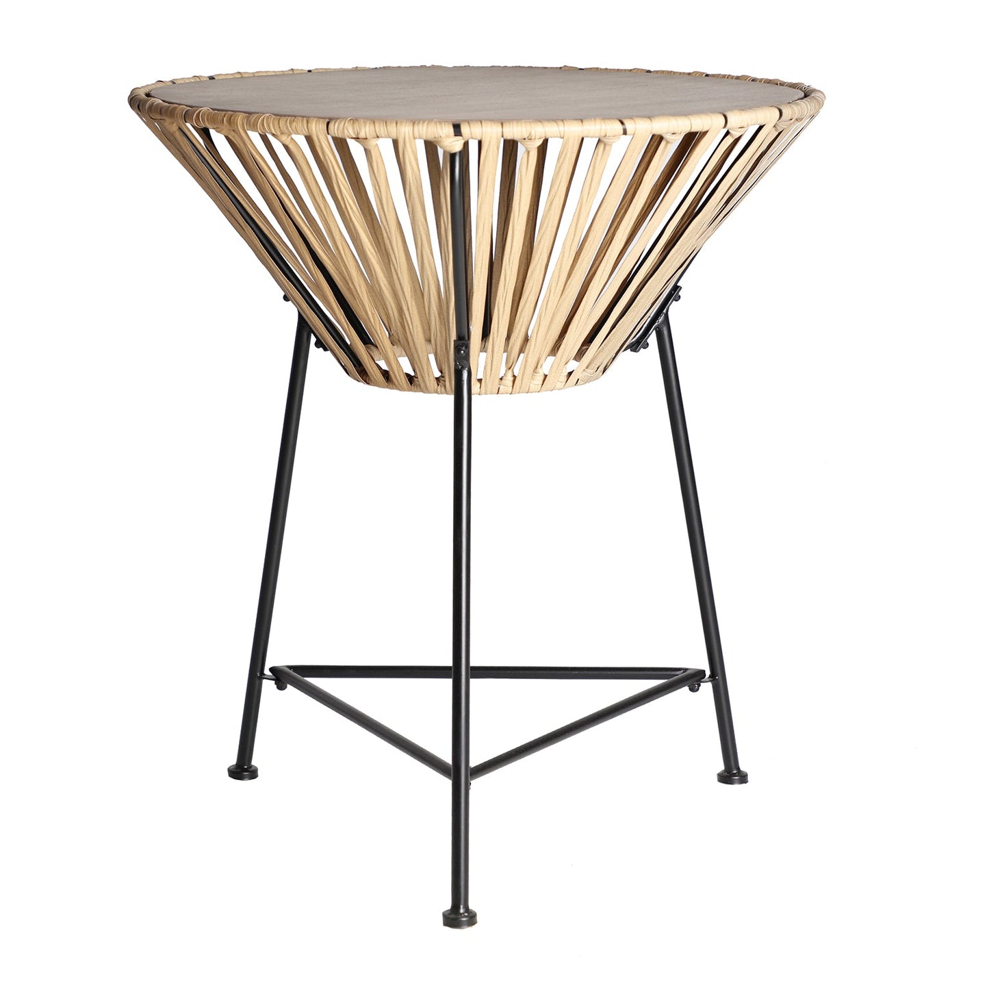 Meze Side Table in Black/Natural Colour