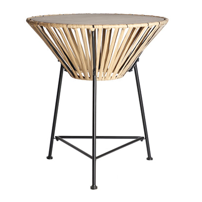 Meze Side Table in Black/Natural Colour