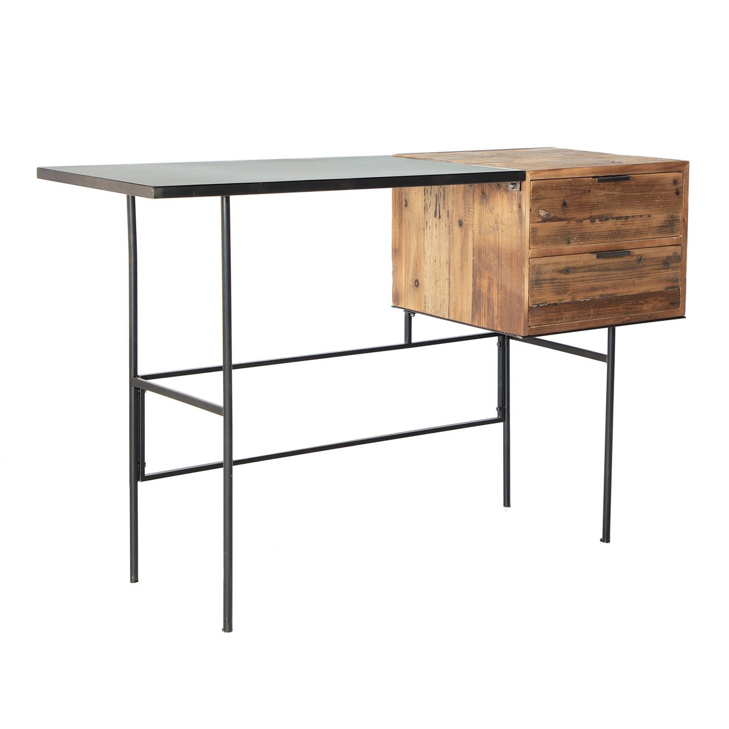 Alles Desk in Black/Natural Colour