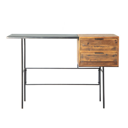 Alles Desk in Black/Natural Colour