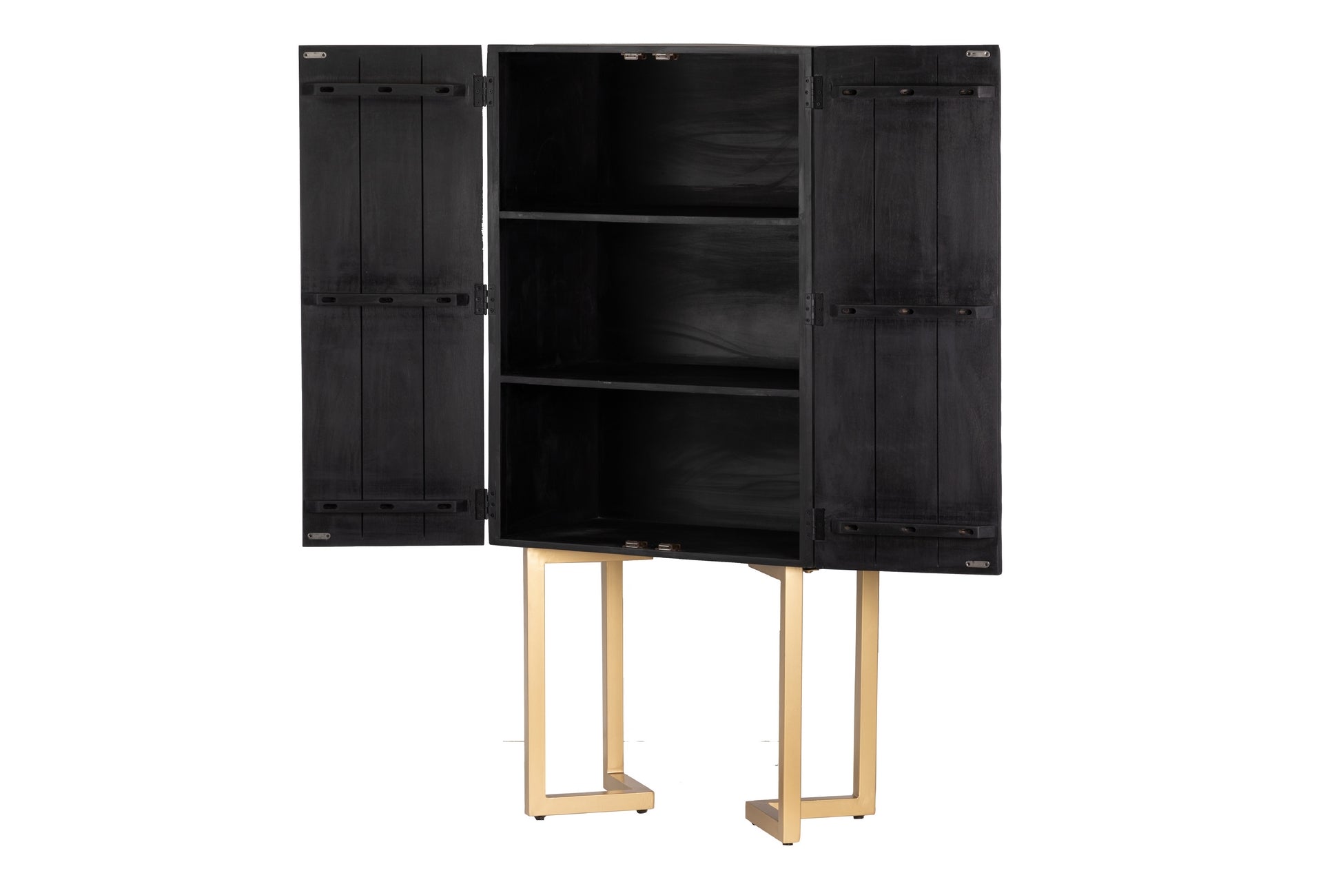 Cabinet Madera Metal Helsinki 80x50x170 Cm - Armarios - Granada Maison