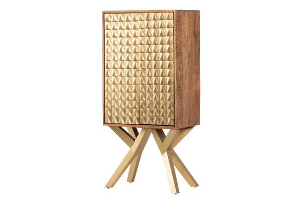 Cabinet Madera Metal Mumbai 80x50x170 Cm - Armarios - Granada Maison