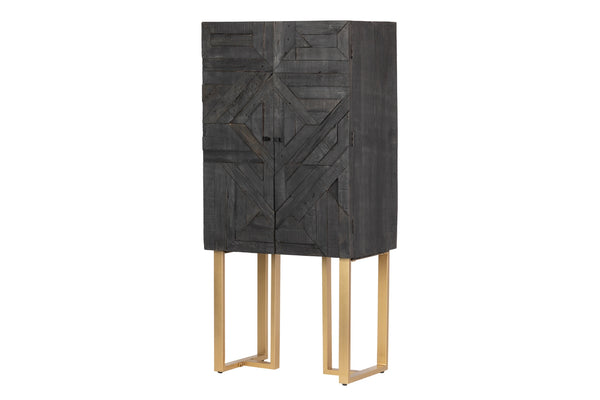 Cabinet Madera Metal Kuwait 80x50x170 Cm - Armarios - Granada Maison