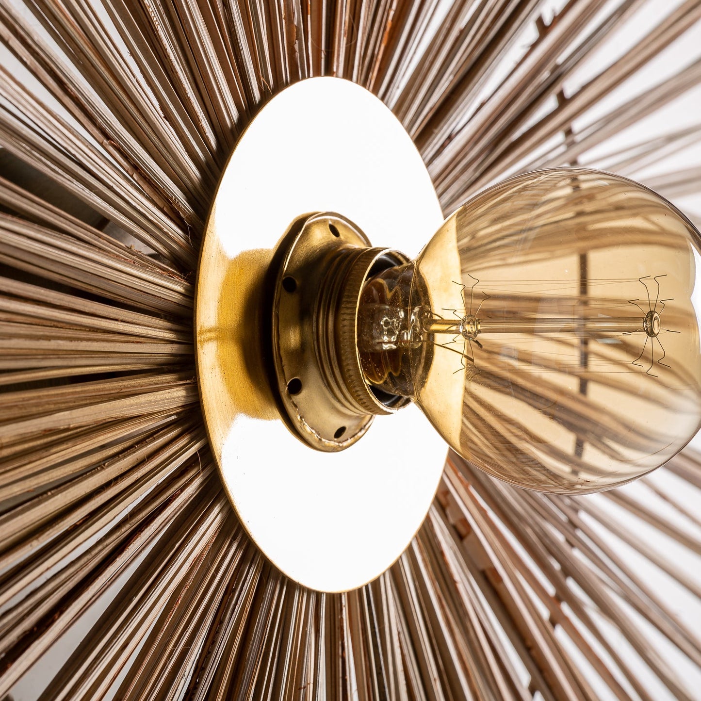 Wall Lamp in Natural/Gold Colour