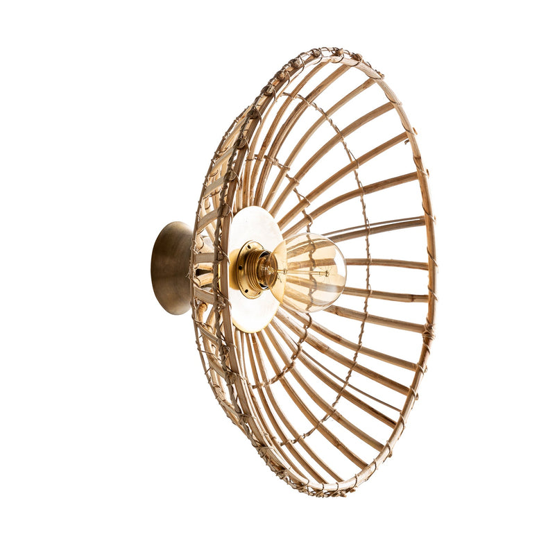 Wall Lamp in Natural/Gold Colour