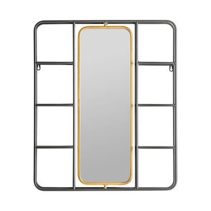 Varese Mirror in Grey/Gold Colour