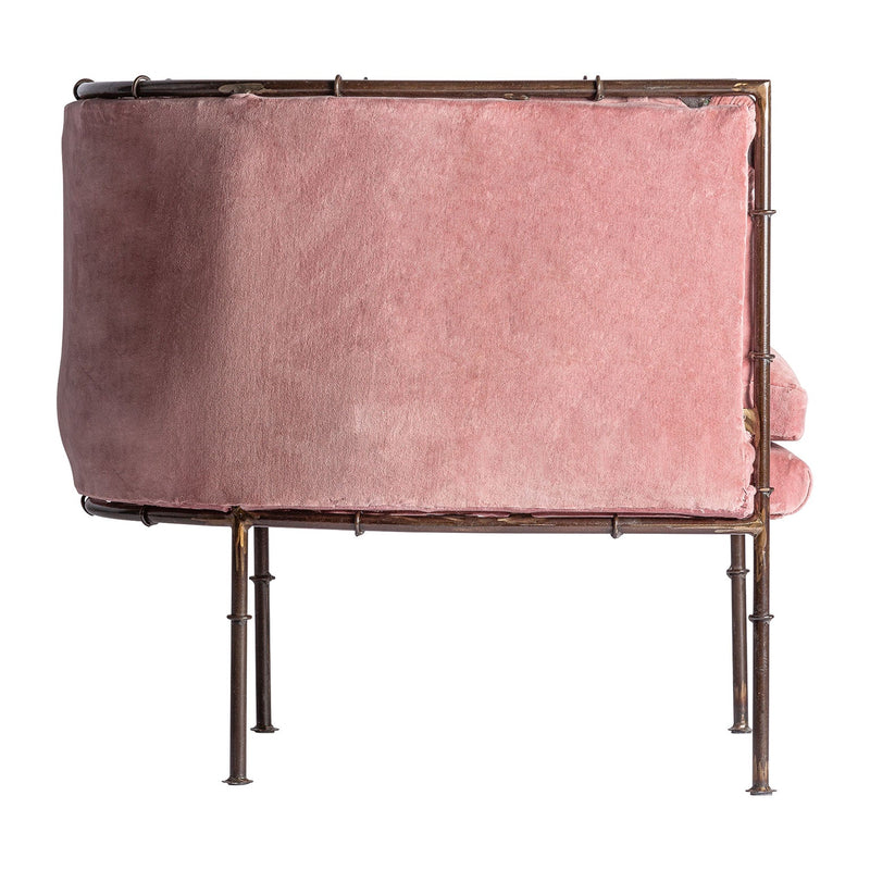 Sillón Tardiano en Color Rosa - Sillas y Sillones - Granada Maison