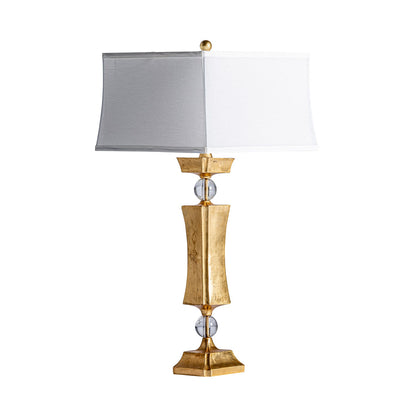 Table Lamp in White/Gold Colour