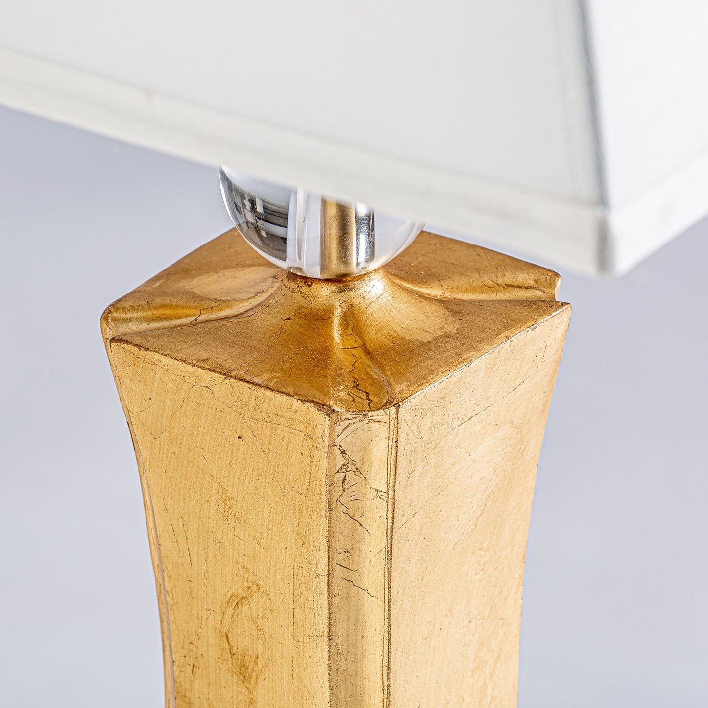 Table Lamp in White/Gold Colour