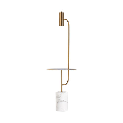 Floor Lamp in White/Gold Colour