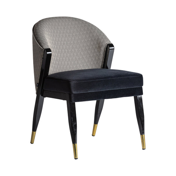 Trun Chair in Black/Gold Colour
