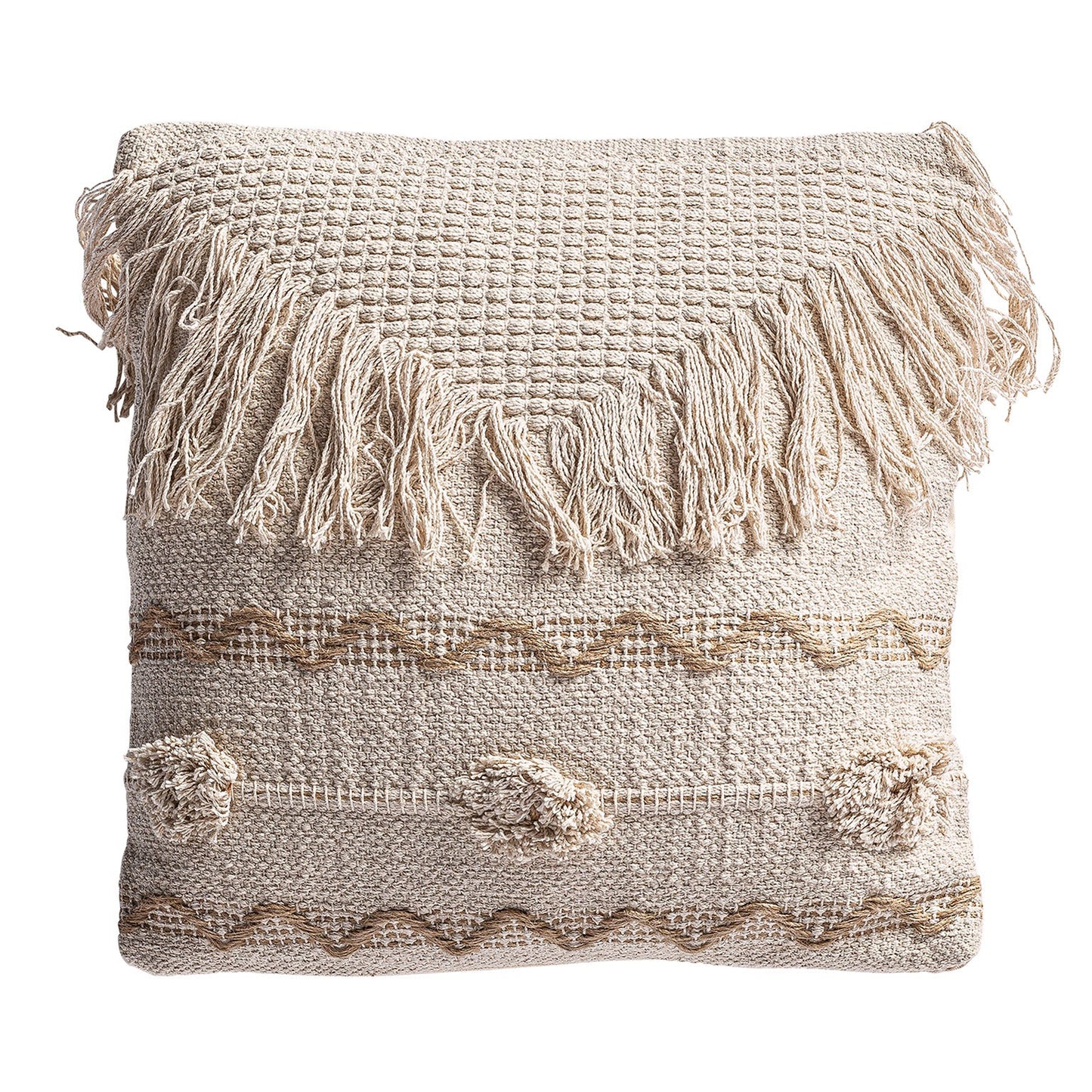 Yaira Cushion in White/Natural Colour