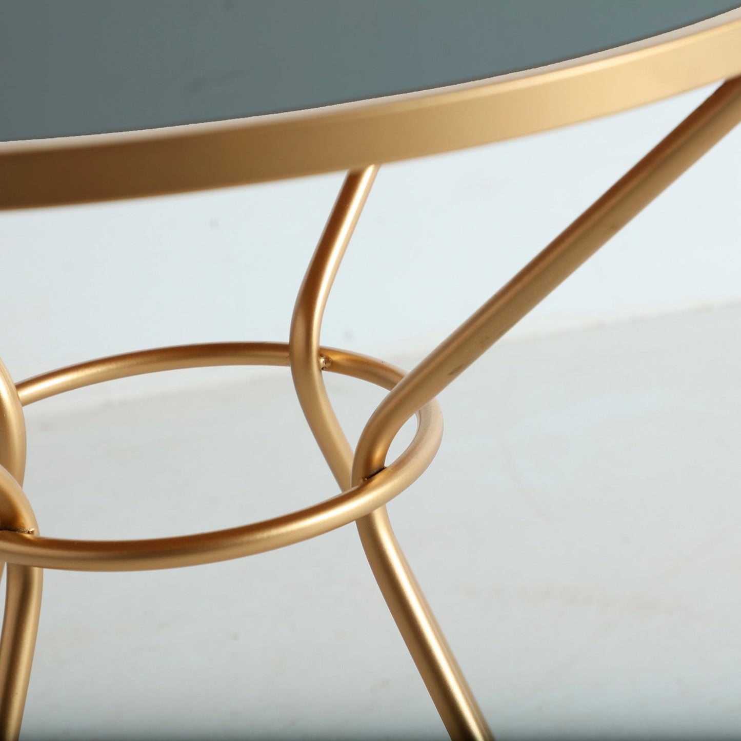 Zeitz Side Table in Gold Colour