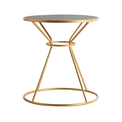 Zeitz Side Table in Gold Colour