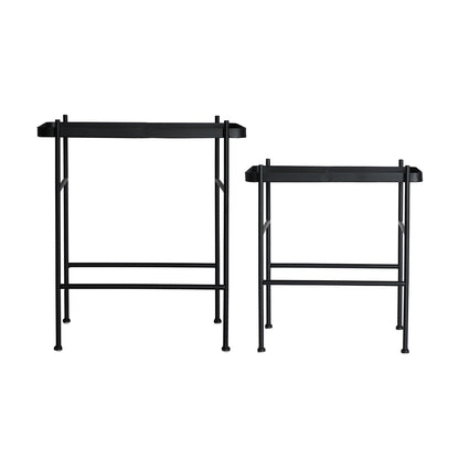 Devich Side Table (Set Of 2) in Black Colour