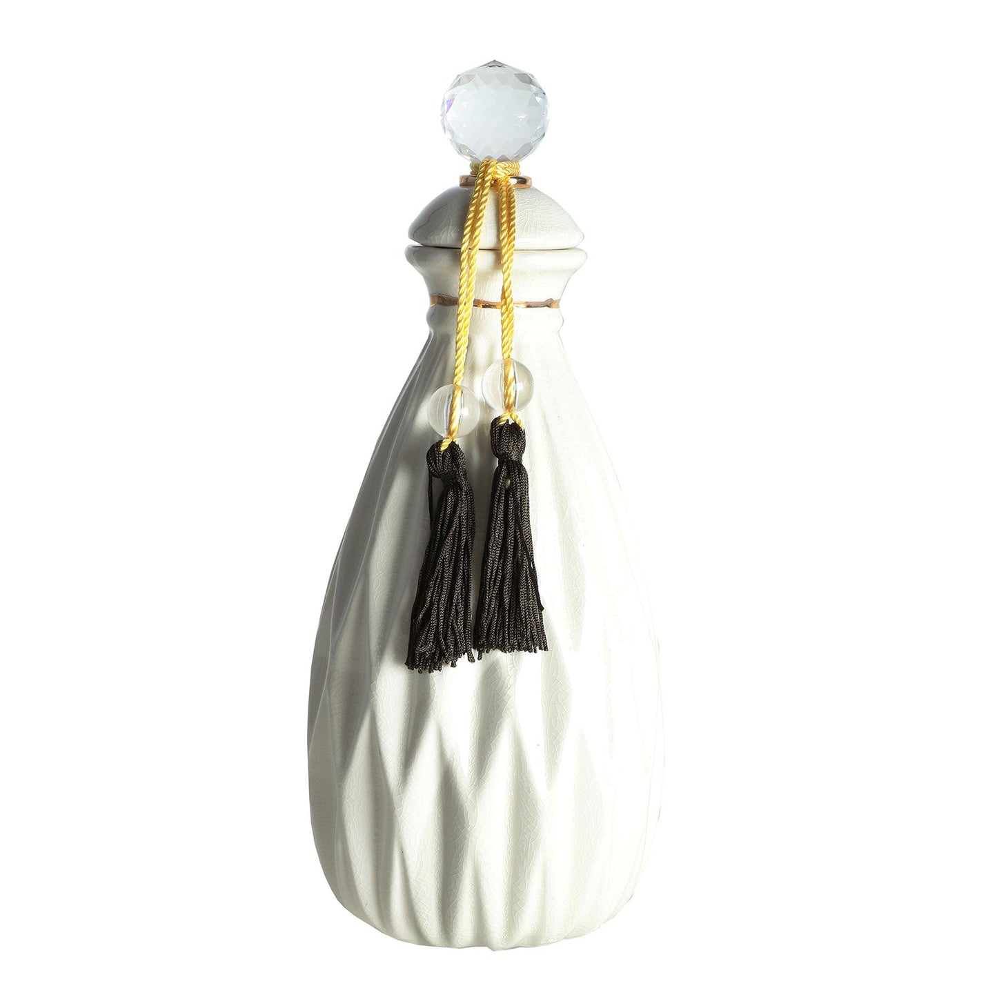 Strobus Vase in White/Gold Colour