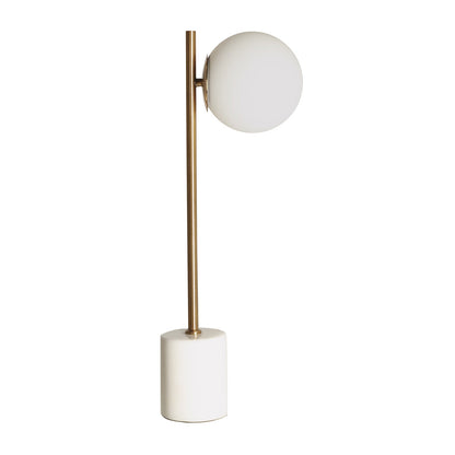 Leba Table Lamp in White/Gold Colour