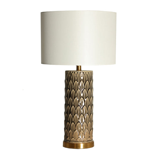 Erlea Table Lamp in Brown/Beige Colour