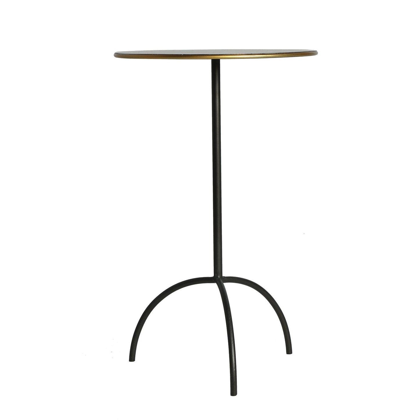 Vische Side Table in Black/Gold Colour