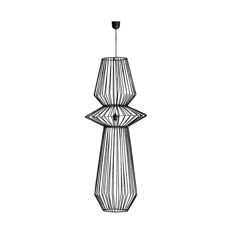 Lámpara De Techo Plissé Metal en Color Negro - Lámparas de techo - Granada Maison