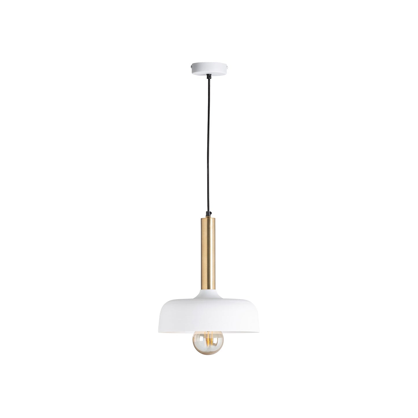 Ceiling Lamp in White/Gold Colour