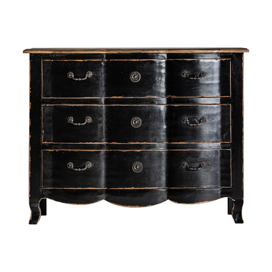 Zenica Chest Of Drawers in Black/Natural Colour