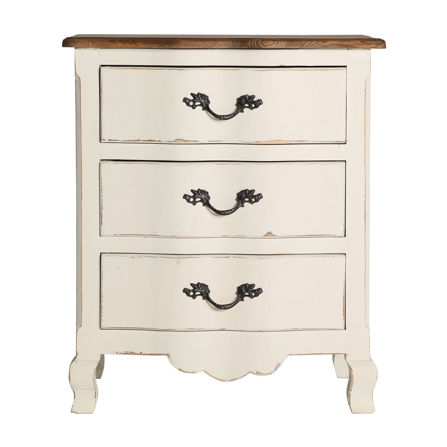 Pivka Bedside Table in Off White Colour