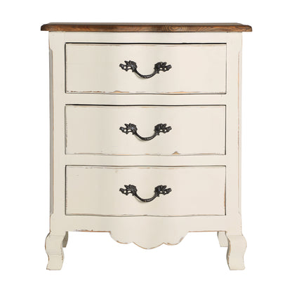 Pivka Bedside Table in Off White Colour