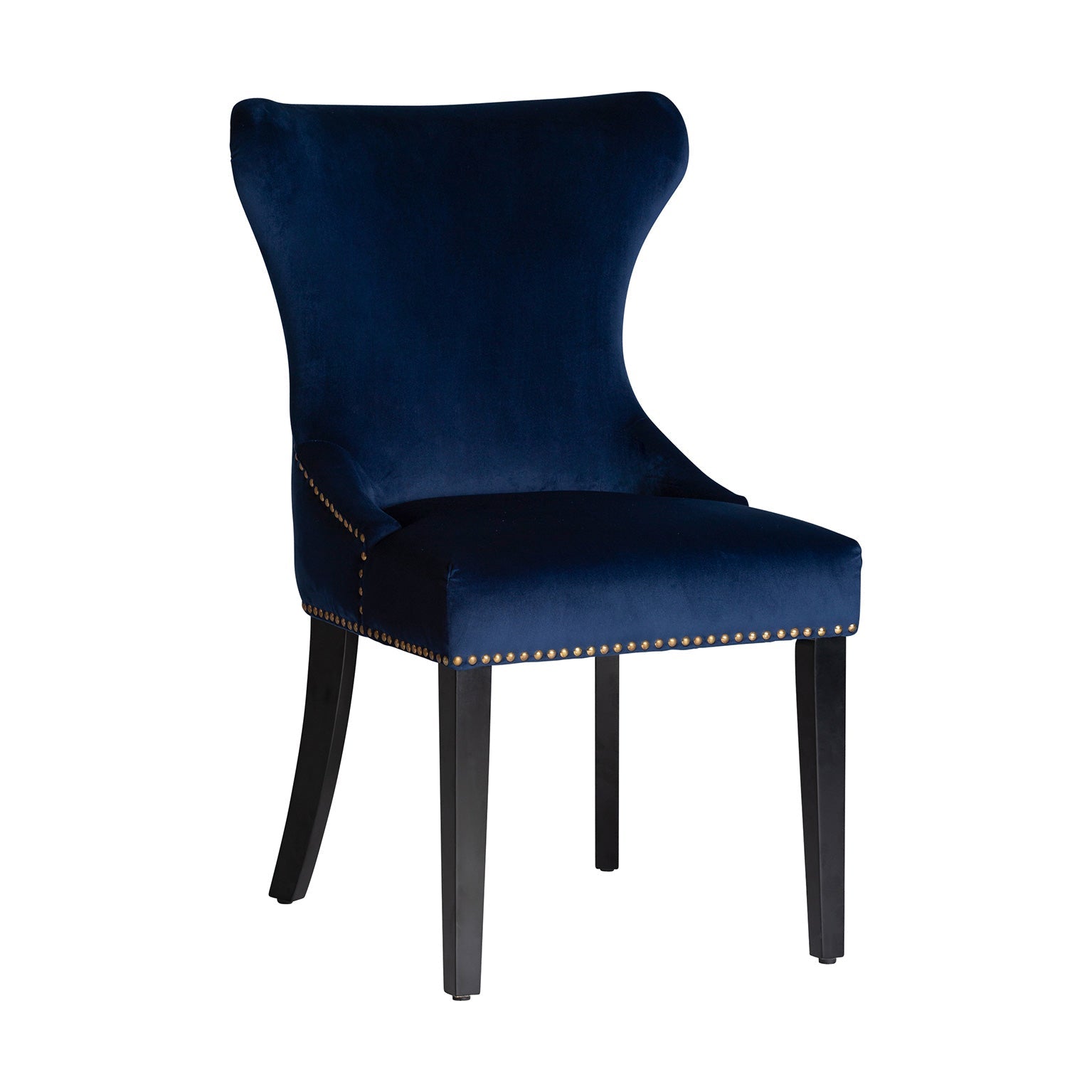 Isella Chair in Navy Blue Colour, Classic style, made of Pine Wood ...