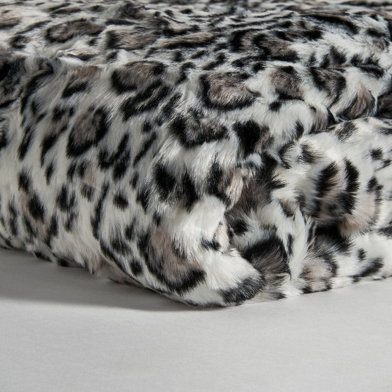 Manta Leopardo en Color Blanco/Negro