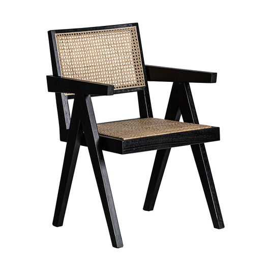 Cieza Chair in Black/Natural Colour