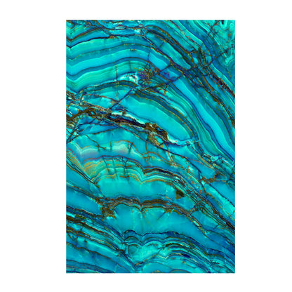 Nauru Paper Wall Art in Turquoise Colour