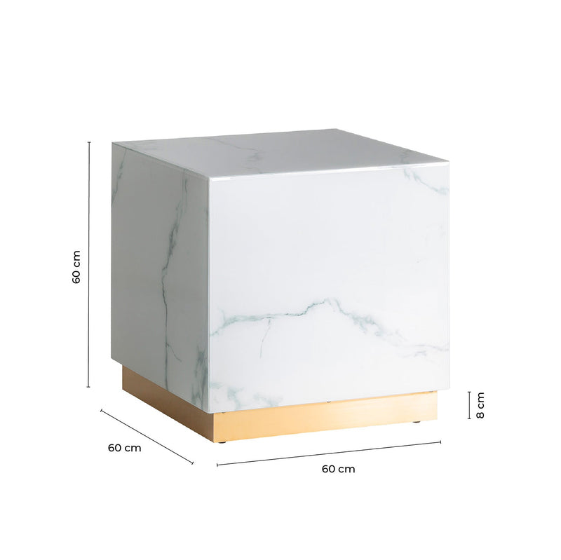 Mesa Auxiliar Neva 60x60x60 cm. - Mesas Auxiliares - Granada Maison