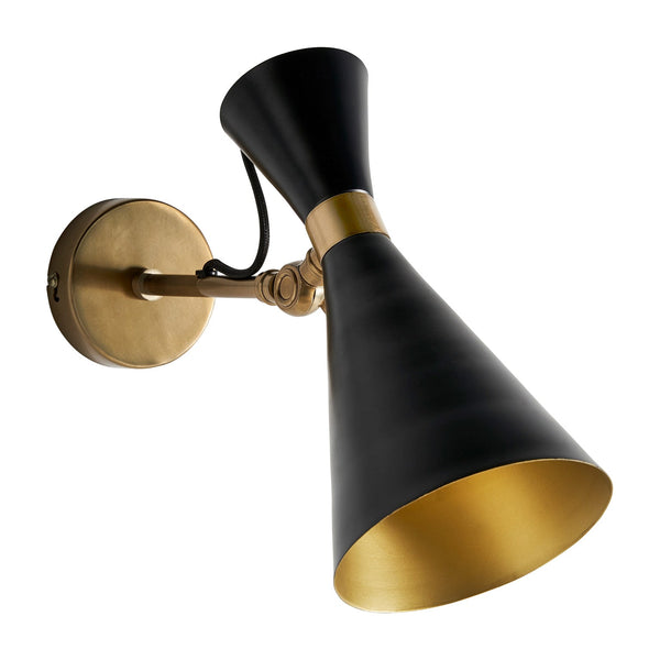 Lámpara De Pared en Color Negro/Oro