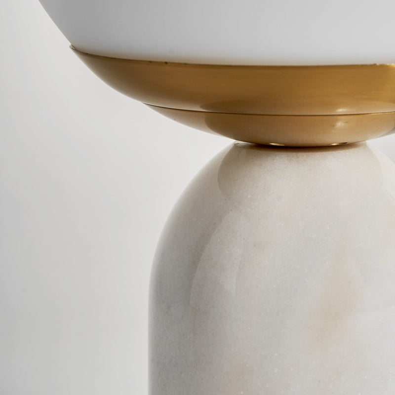 Lámpara De Sobremesa en Color Blanco/Oro - Lámparas Sobremesa - Granada Maison