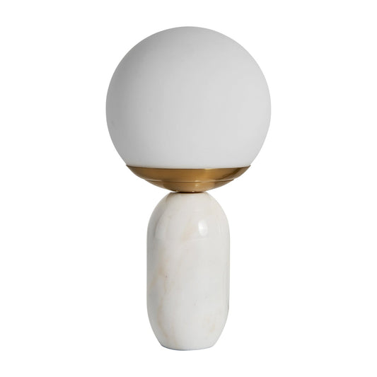 Table Lamp in White/Gold Colour