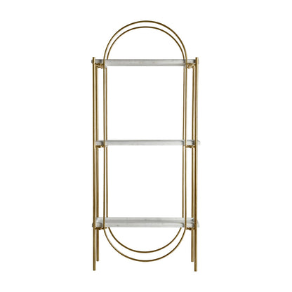 Dieuze Bookcase in Gold Colour