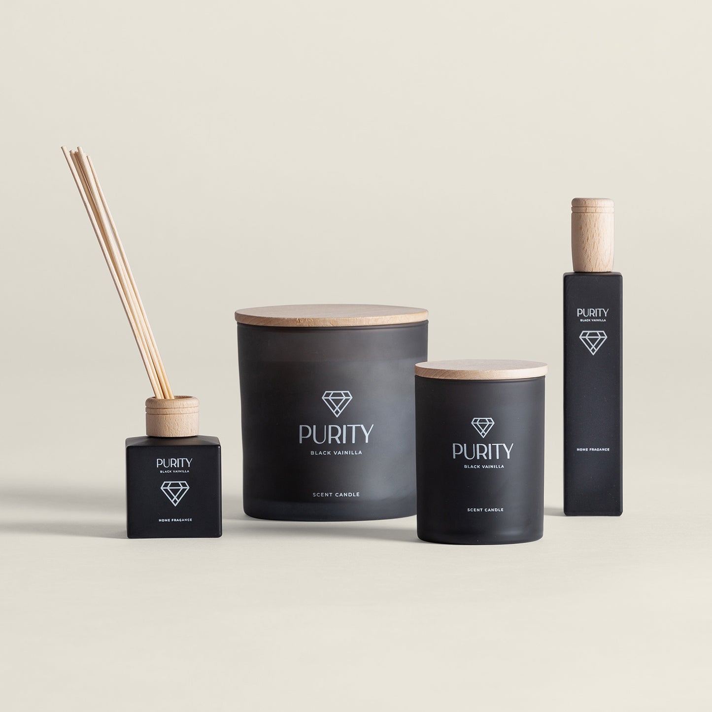 Purity Candle in Black Colour