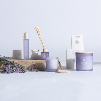 Calm Candle in Mulberry Colour