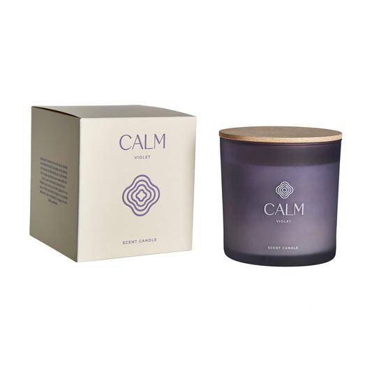 Calm Candle in Mulberry Colour