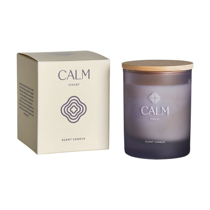 Calm Candle in Mulberry Colour