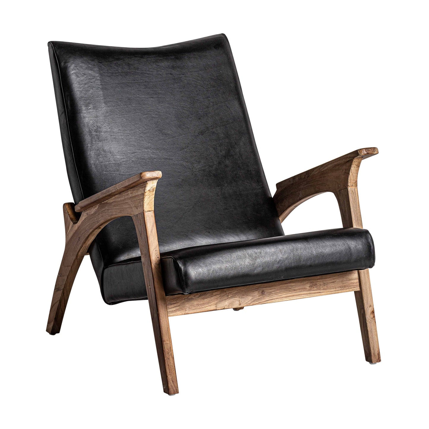 Crans Armchair in Black/Natural Colour