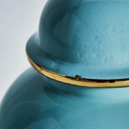 Rif Vase in Blue/Gold Colour