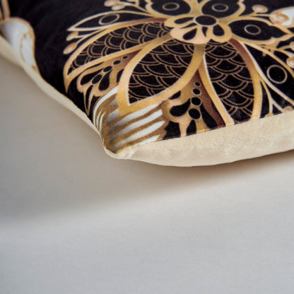 Achlys Cushion in Black/Gold Colour