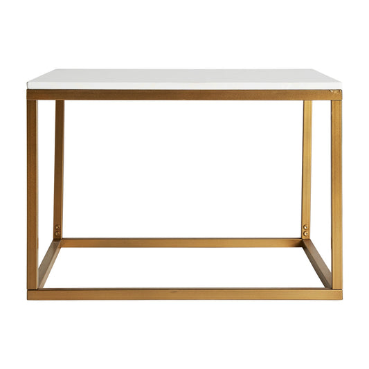 Bleg Coffee Table in White/Gold Colour