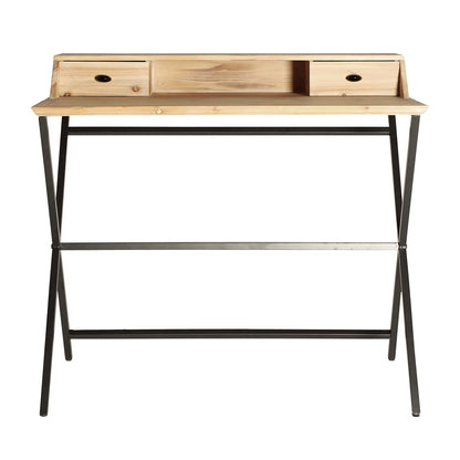 Gayles Desk in Black/Natural Colour