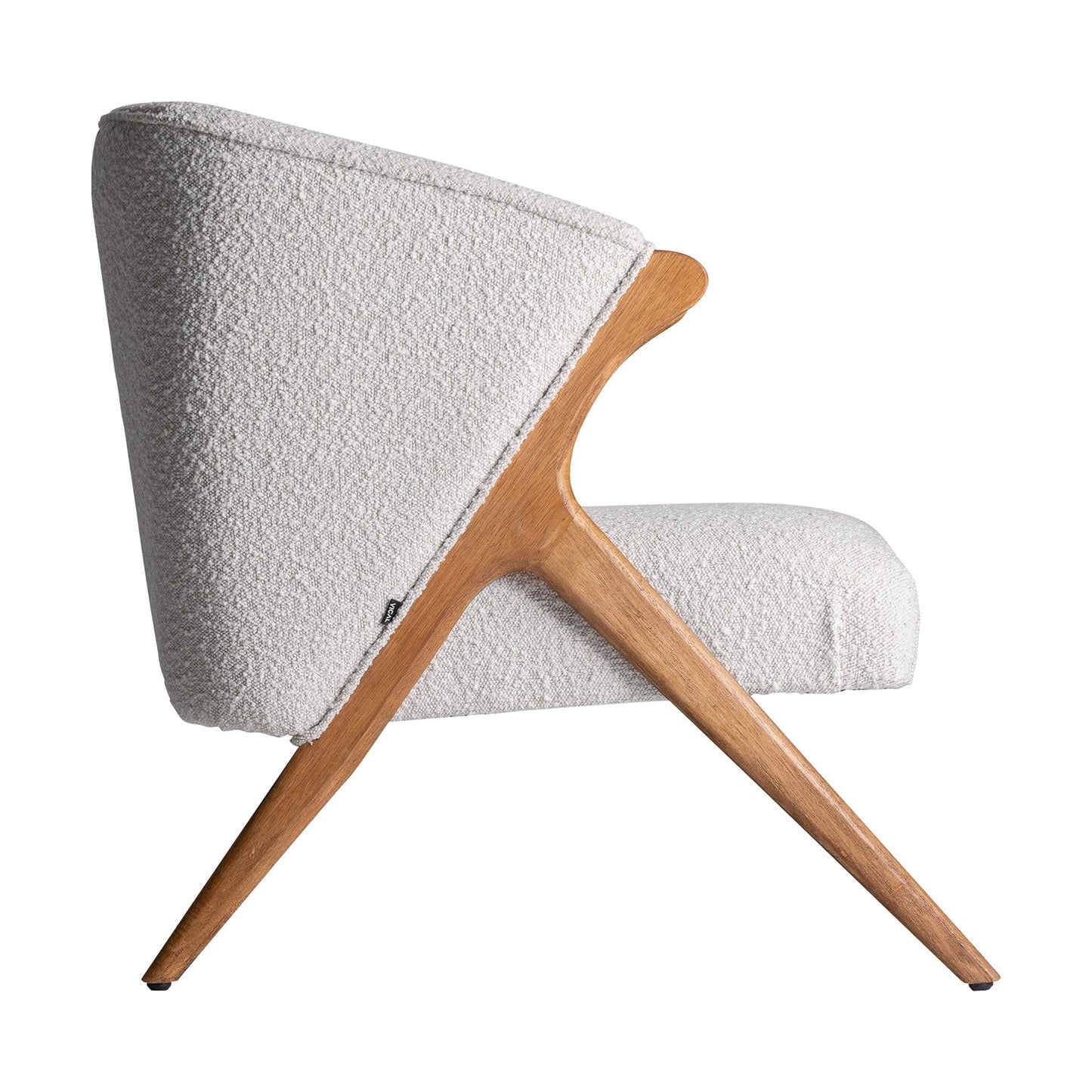 Prati Bouclé Armchair in Off White Colour