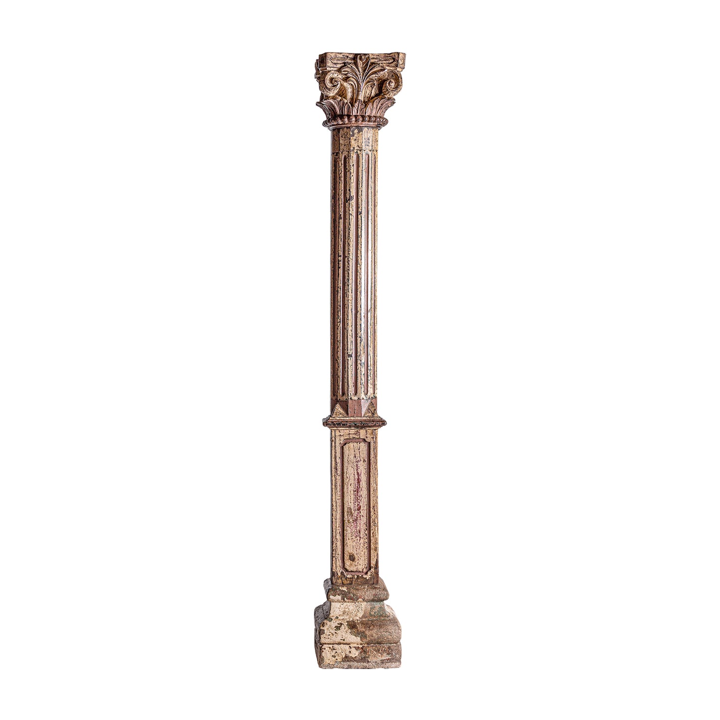 Columna Surt Dasha - Étnico - Madera De Teka - 31cm x 31cm x 220cm - Muebles Auxiliares - Granada Maison